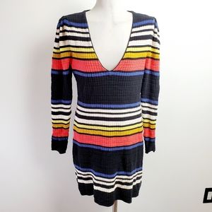 low cut sweater dress